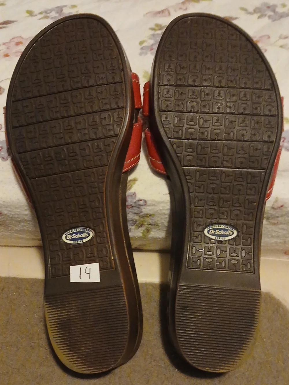 Dr. Scholl's Sandals Advanced Comfort Series Faux Wood Detail & Buckle Straps
